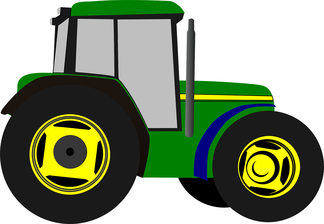 tractor cartoon isolated free photo