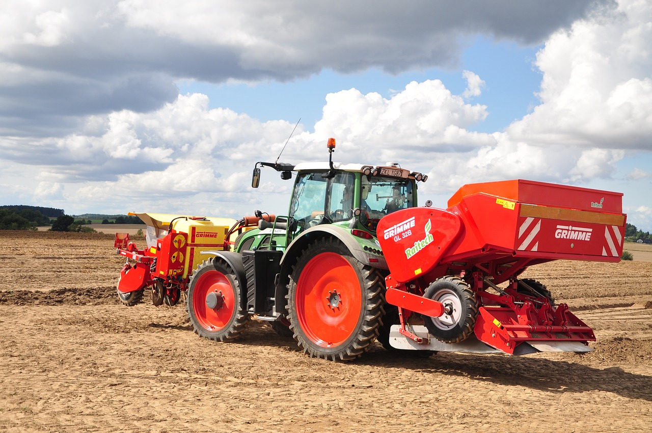 tractor  agriculture  the cultivation of free photo