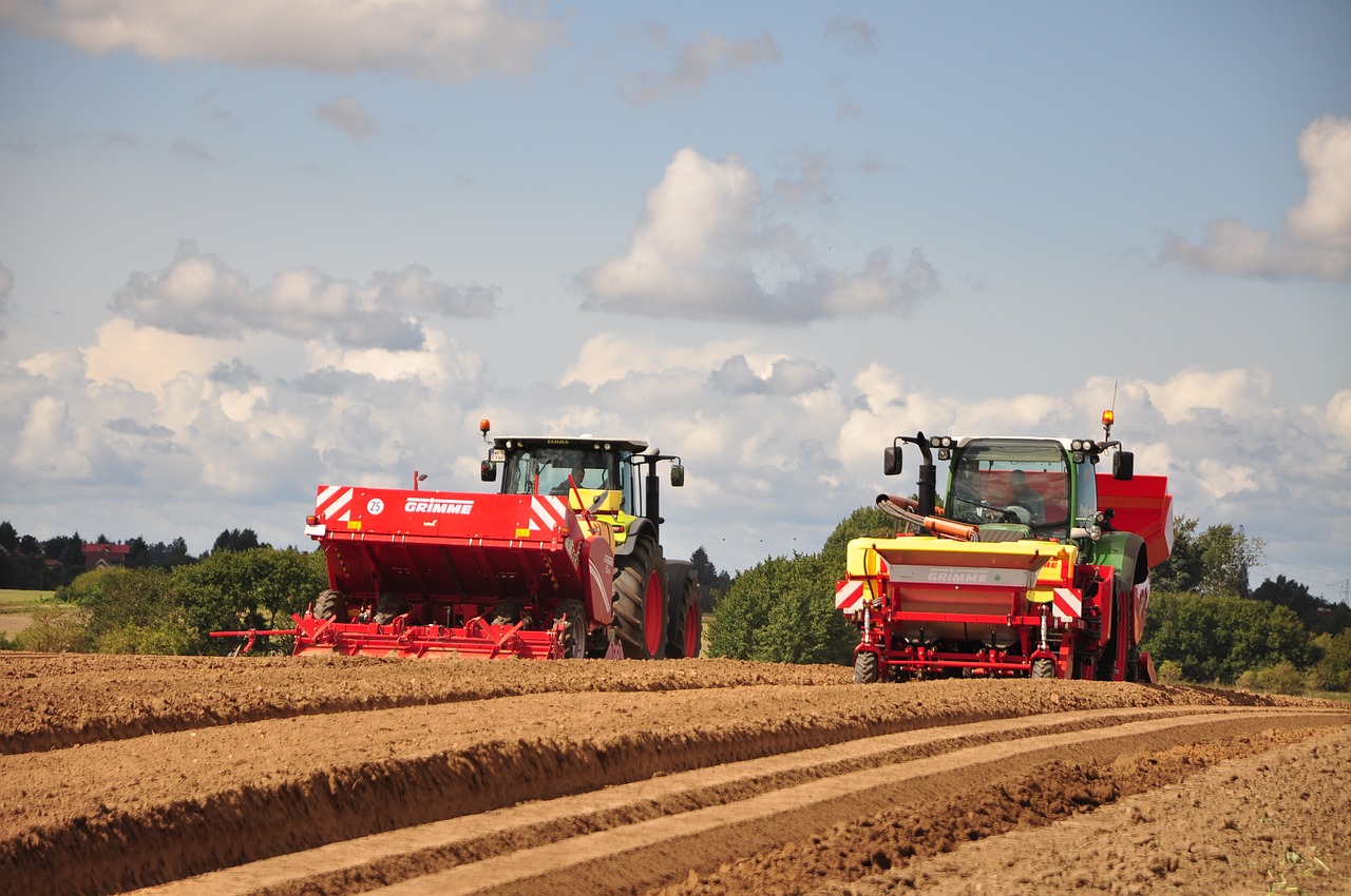 tractor  agriculture  the cultivation of free photo