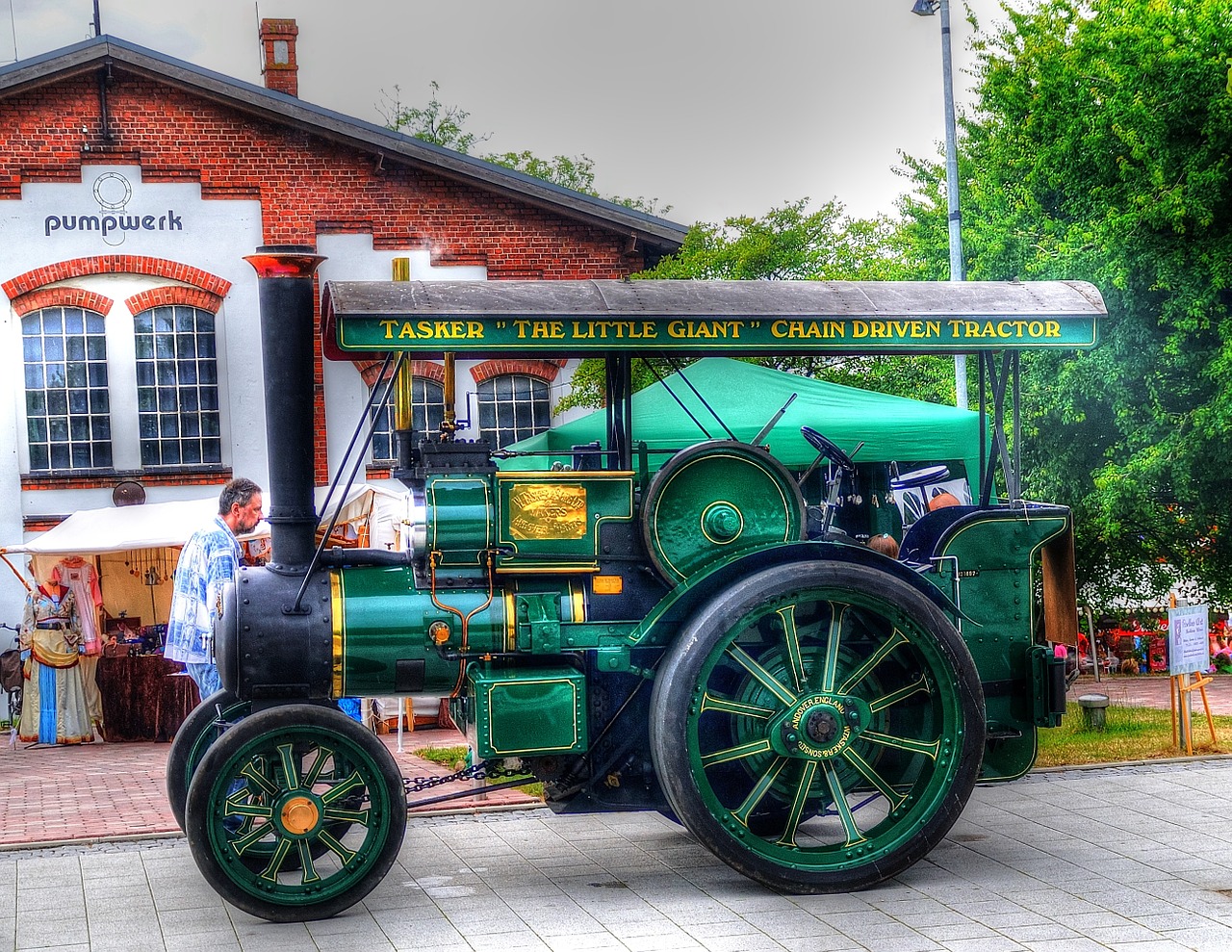 tractor steam engine tractors free photo