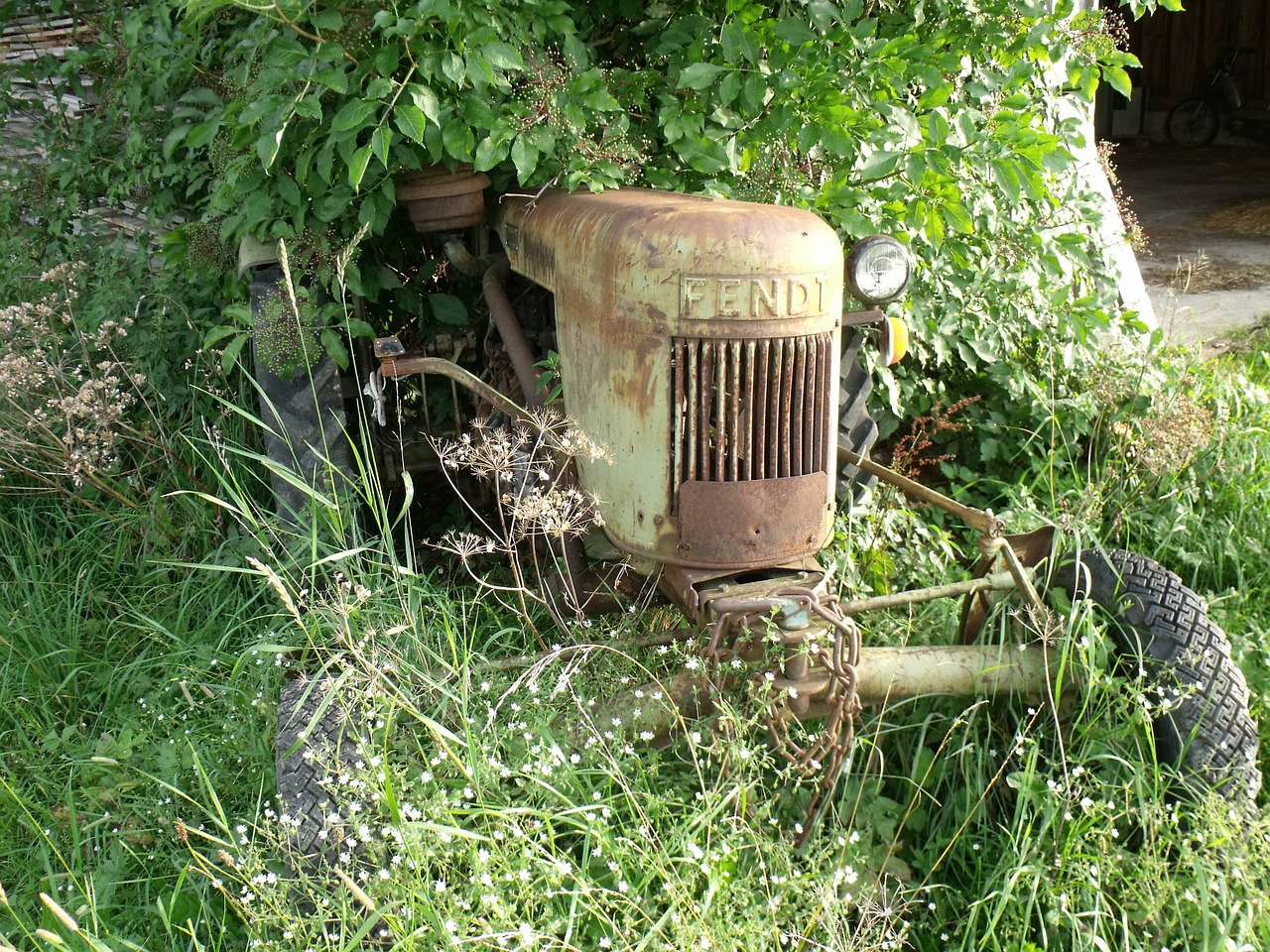 tractor old tractor nature free photo