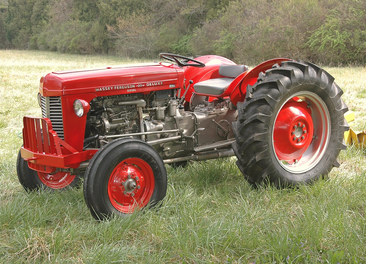 tractor restored massey ferguson free photo