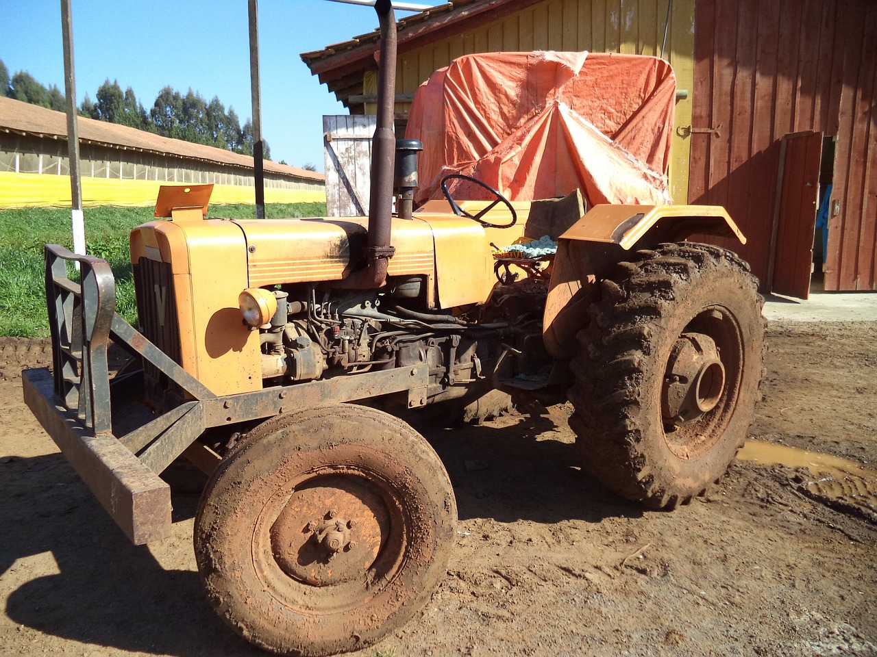 tractor field agriculture free photo