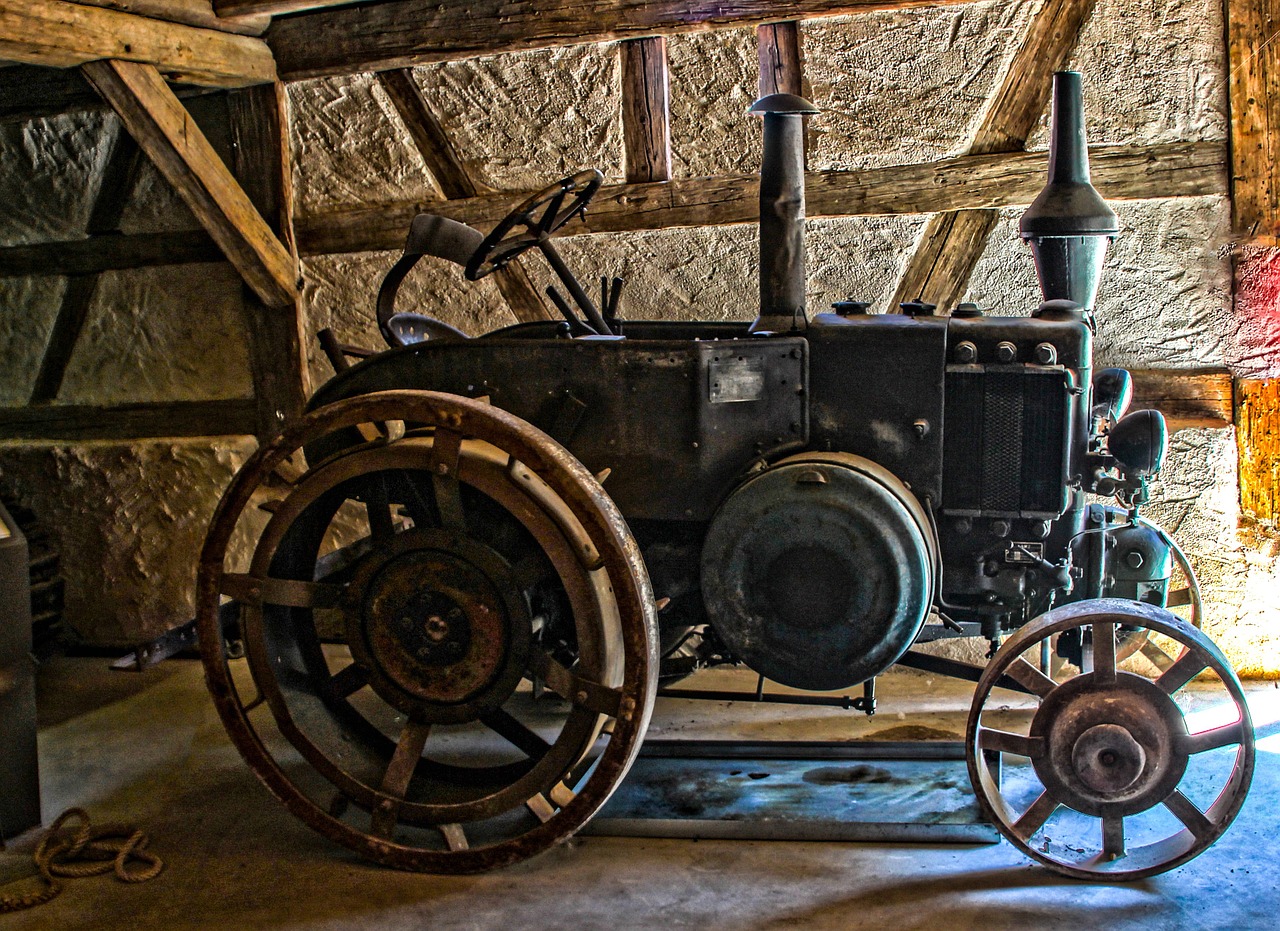 tractor old agriculture free photo