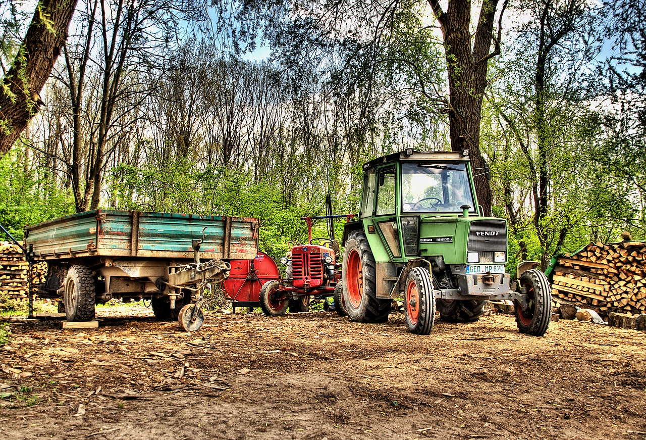 tractor wood agriculture free photo