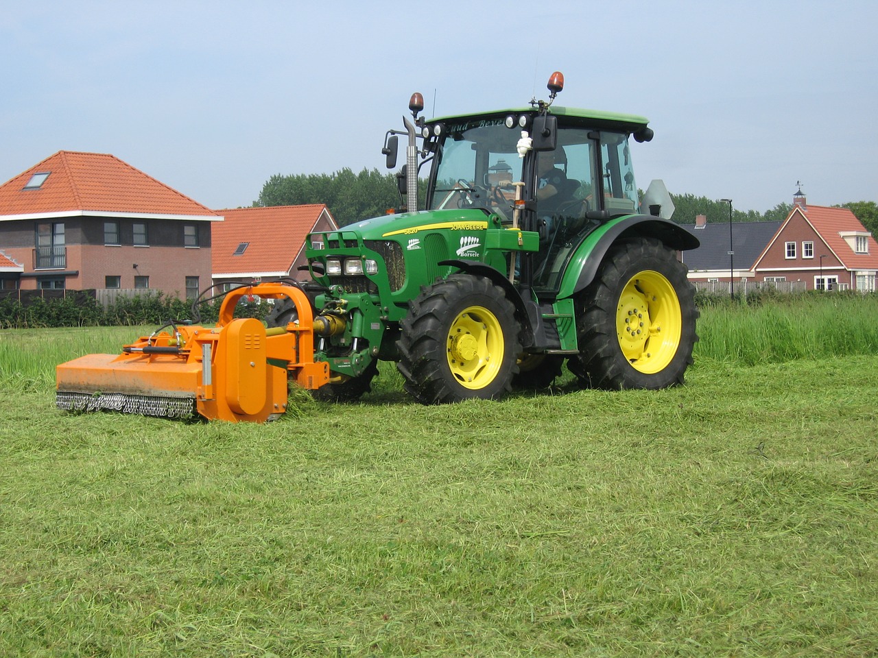 tractor grass mow free photo