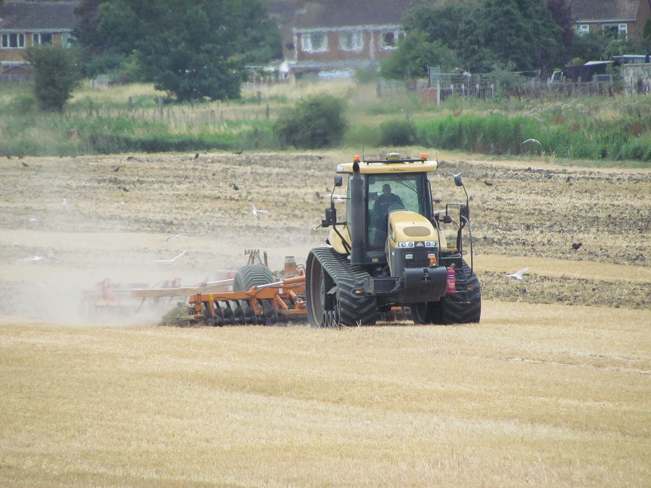 tractor rotavator farm free photo