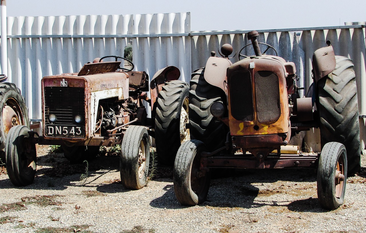 tractors rusty old free photo