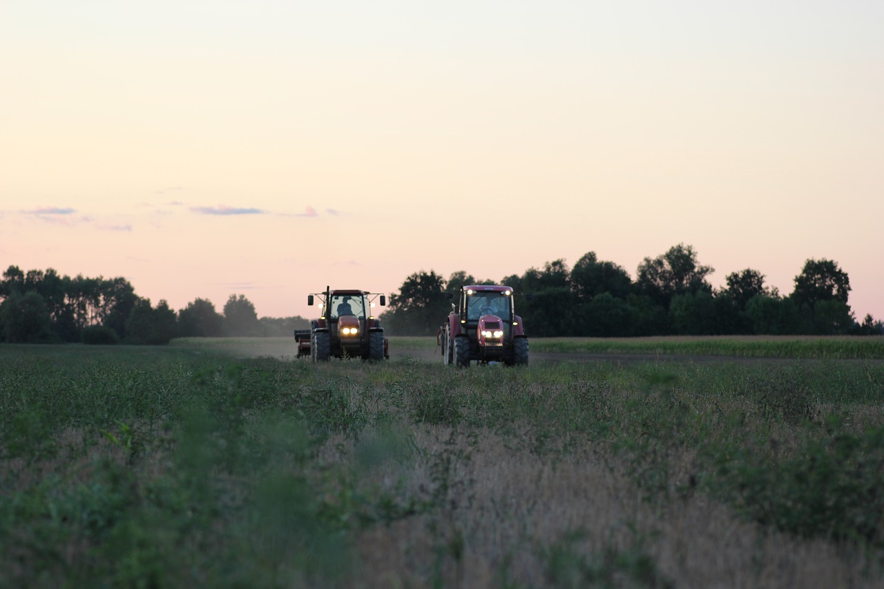 tractors machine ploughing free photo