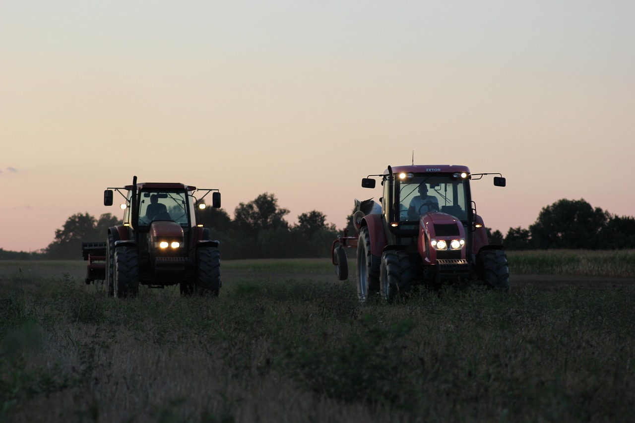 tractors machine ploughing free photo