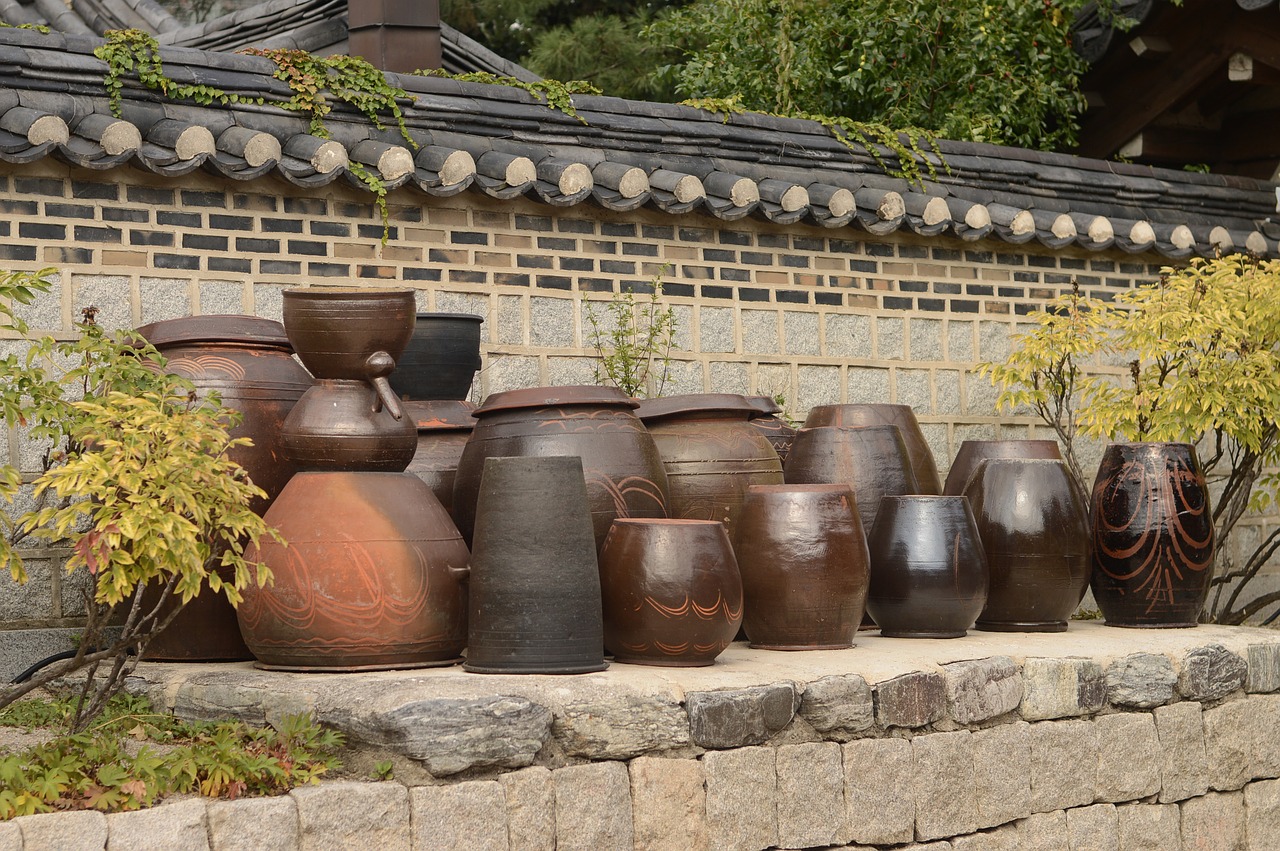 tradition pickles cylinder korea national free photo
