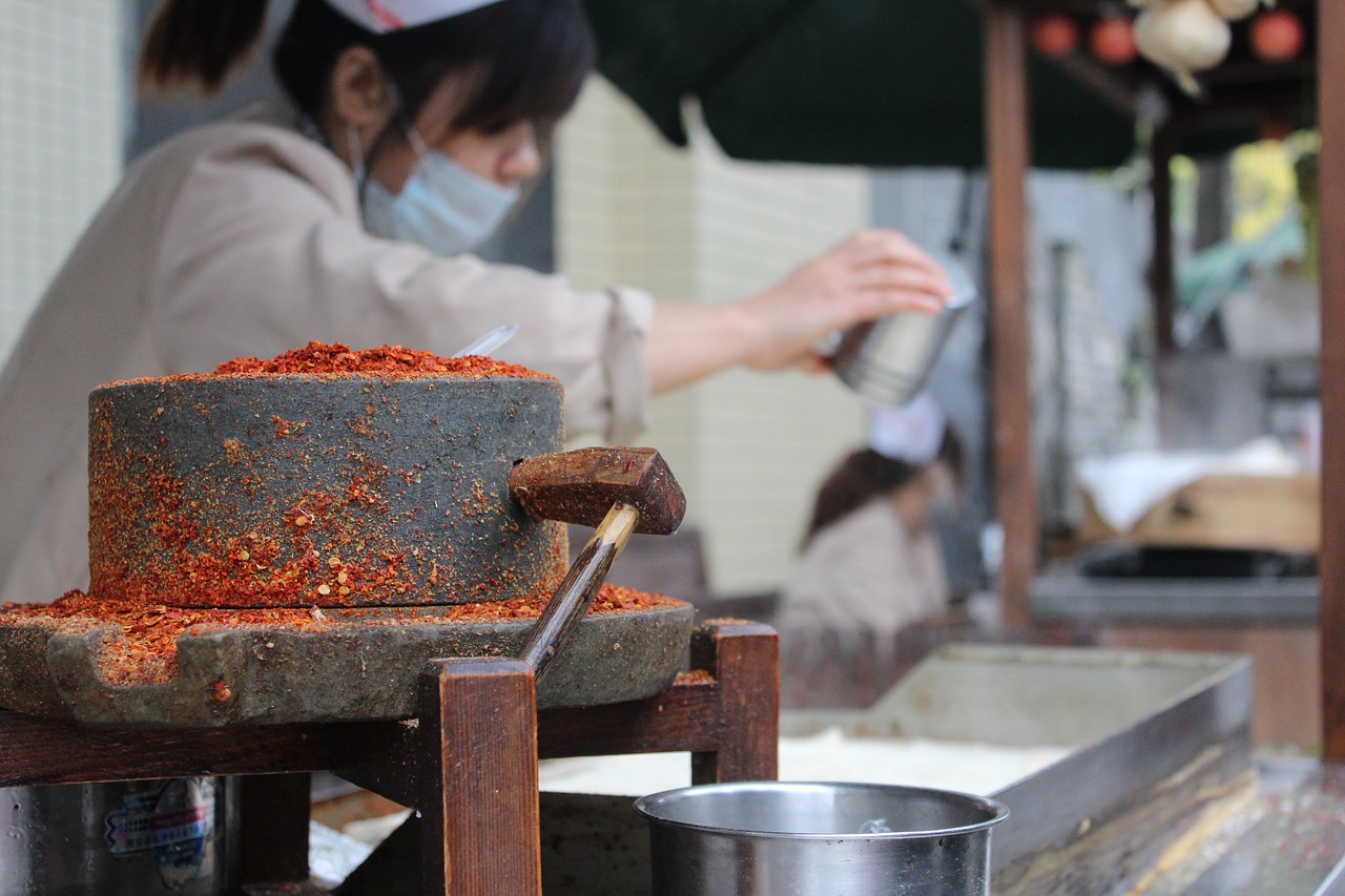 traditional stone chili powder manual free photo