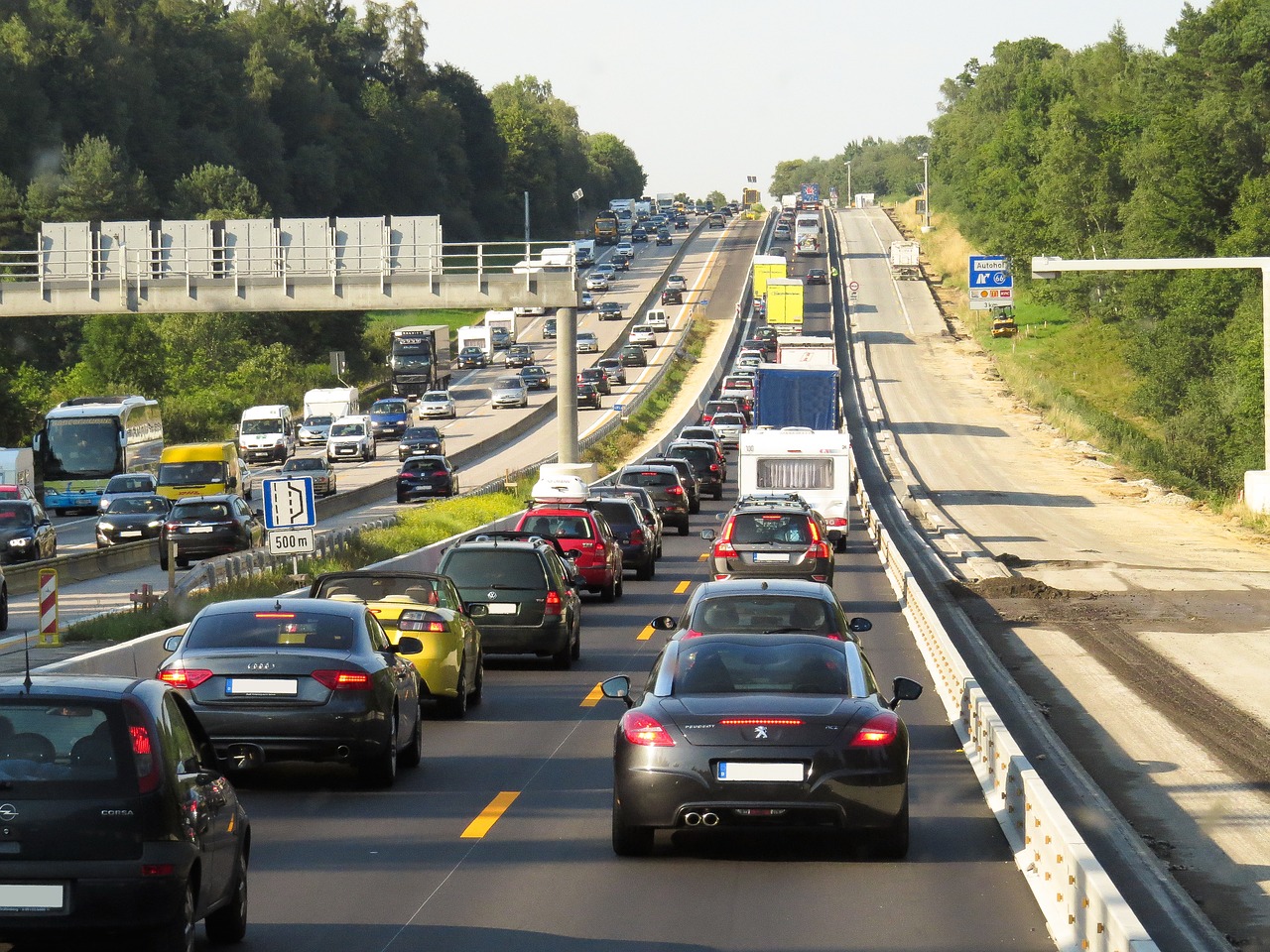 traffic  jam  vehicles free photo