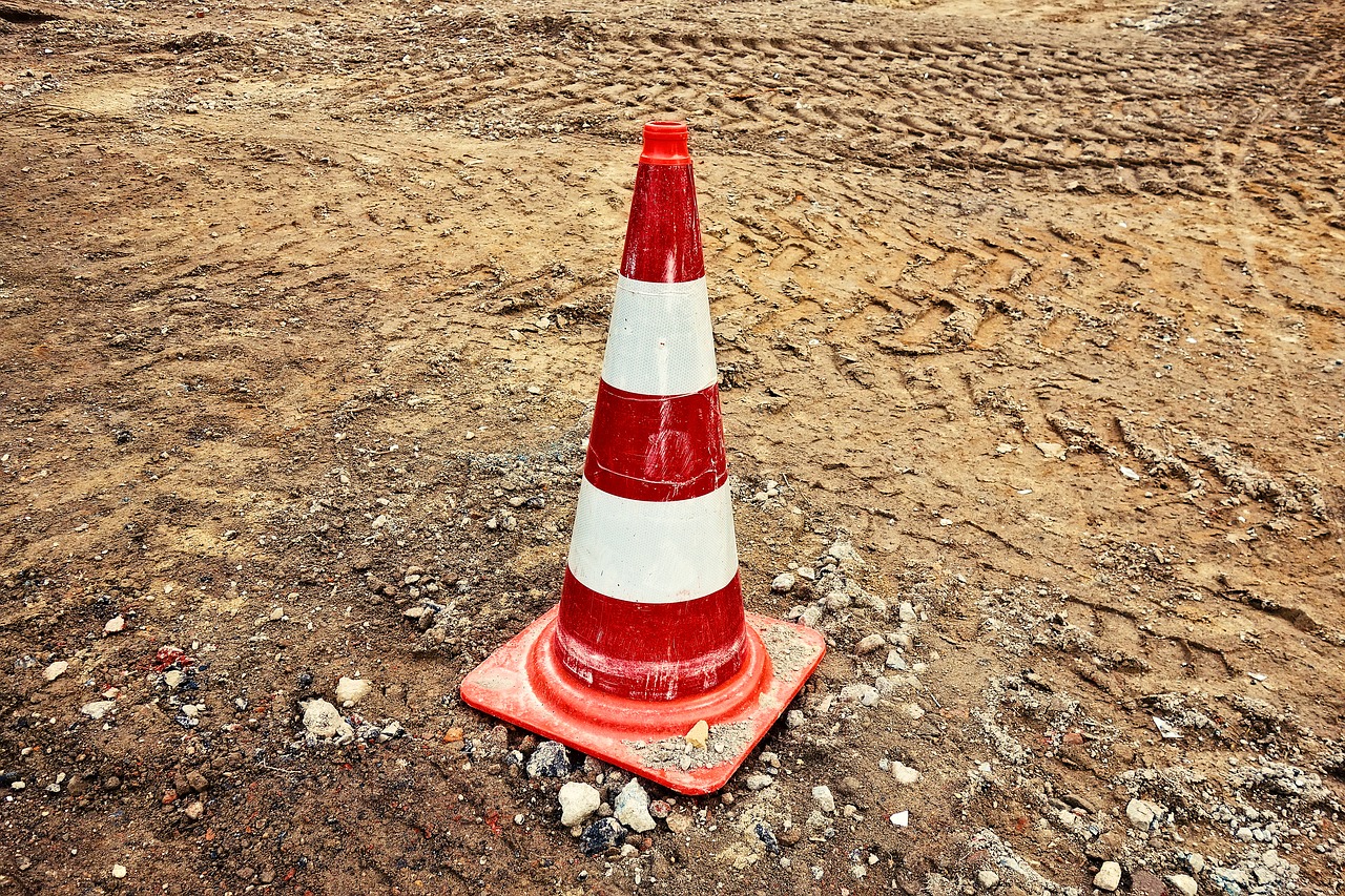 traffic cones pylons witches' hats free photo