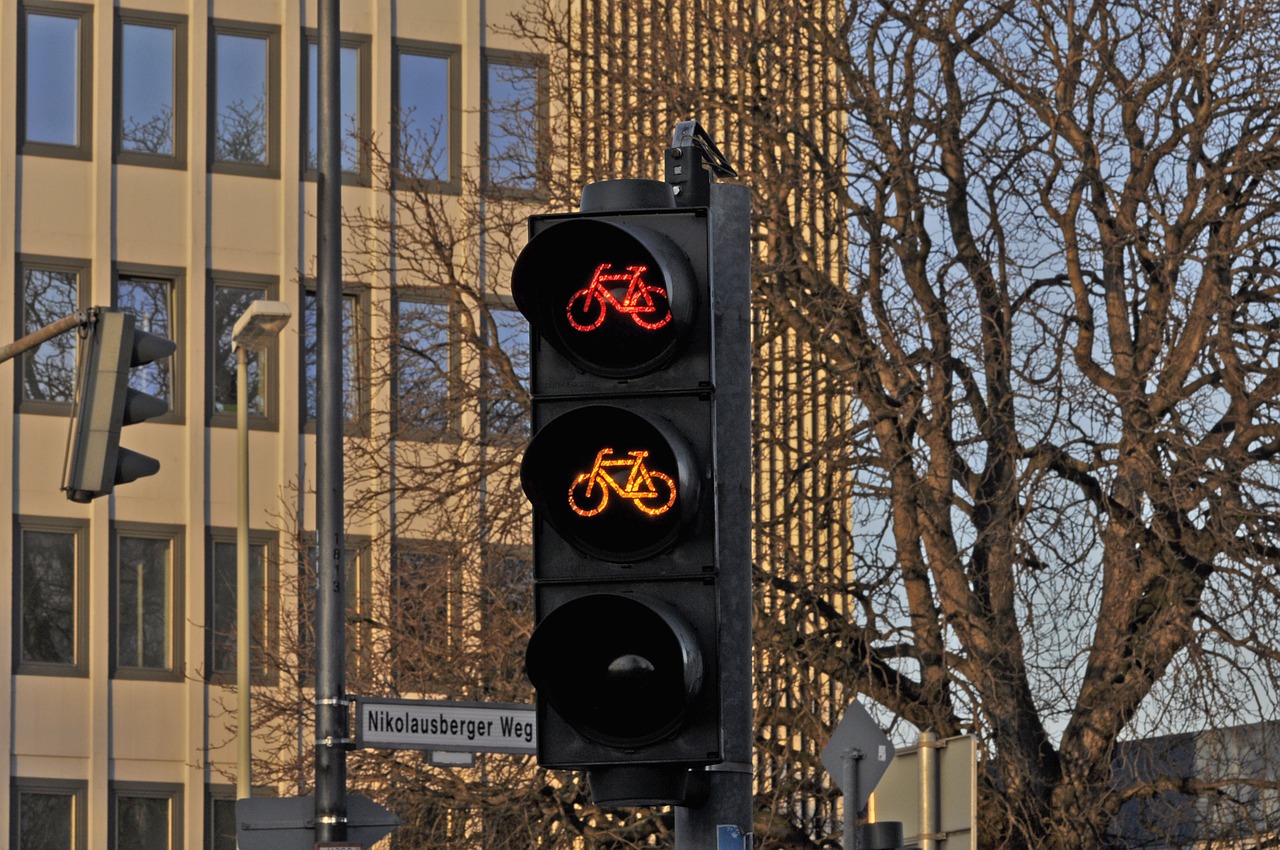 traffic light signal bicycle free photo