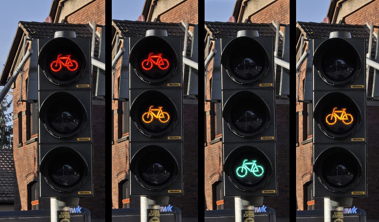 traffic light bicycle signal free photo