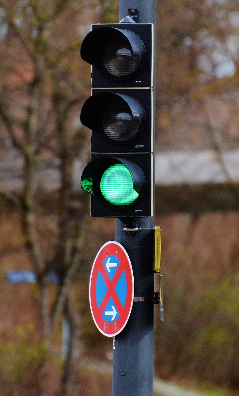 traffic lights green road free photo