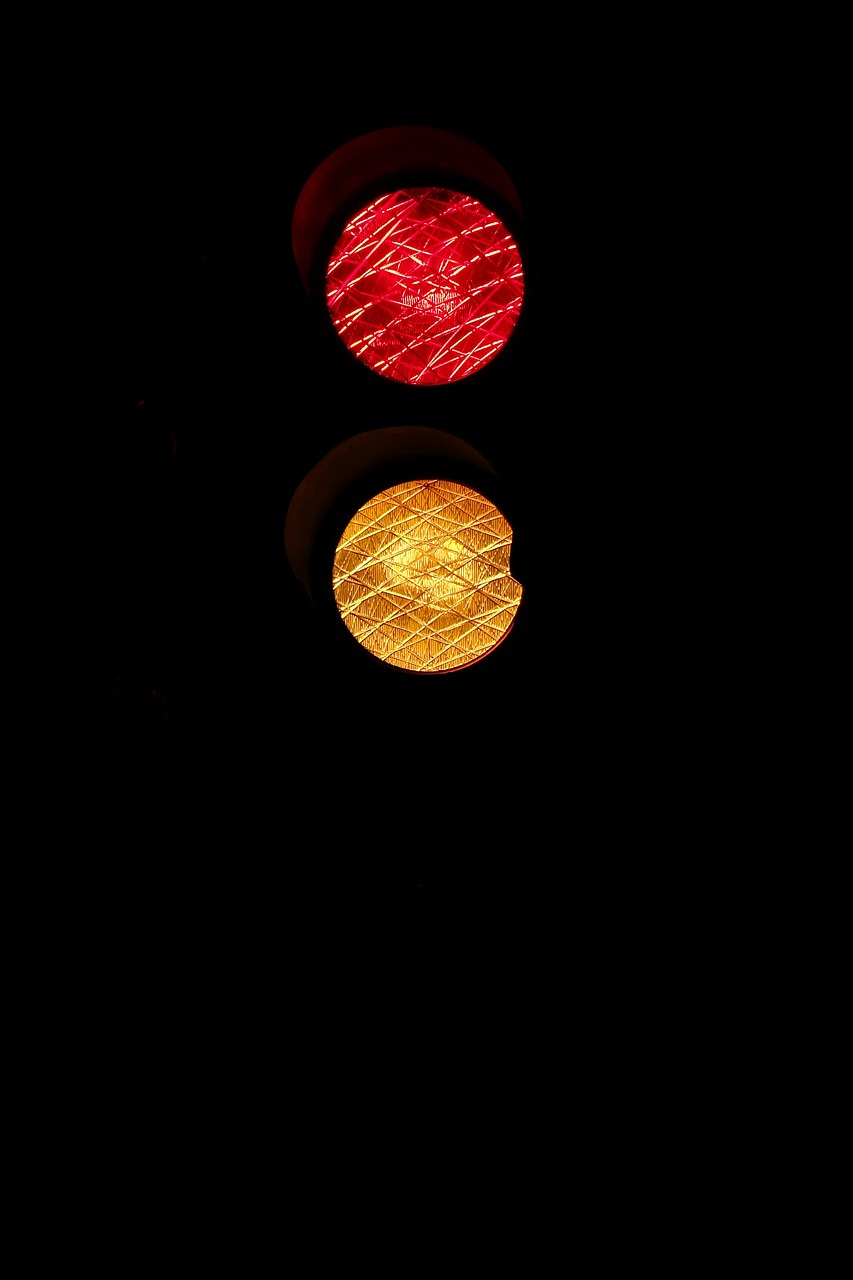 traffic lights red yellow wait free photo