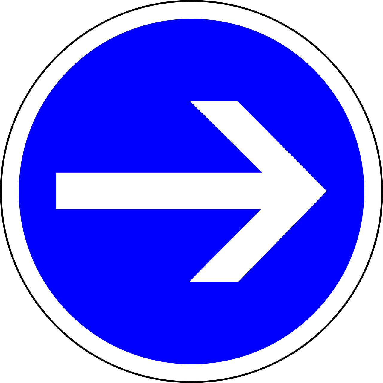 traffic sign turn right right free photo