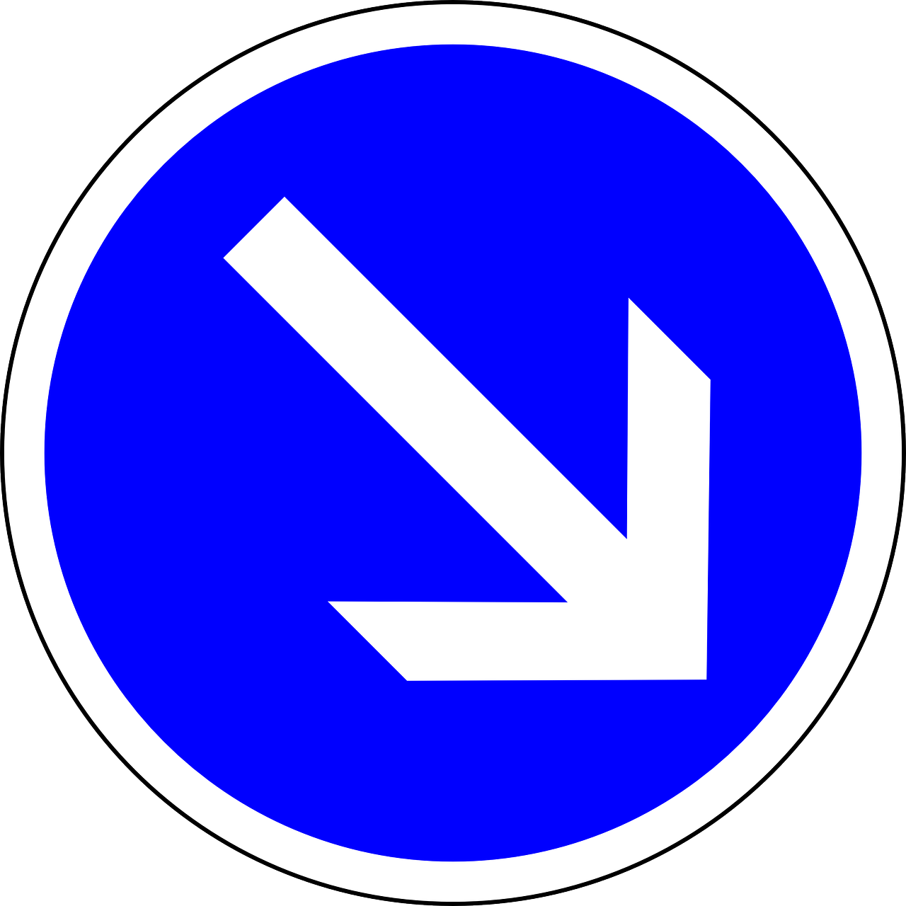 traffic sign sign keep right free photo