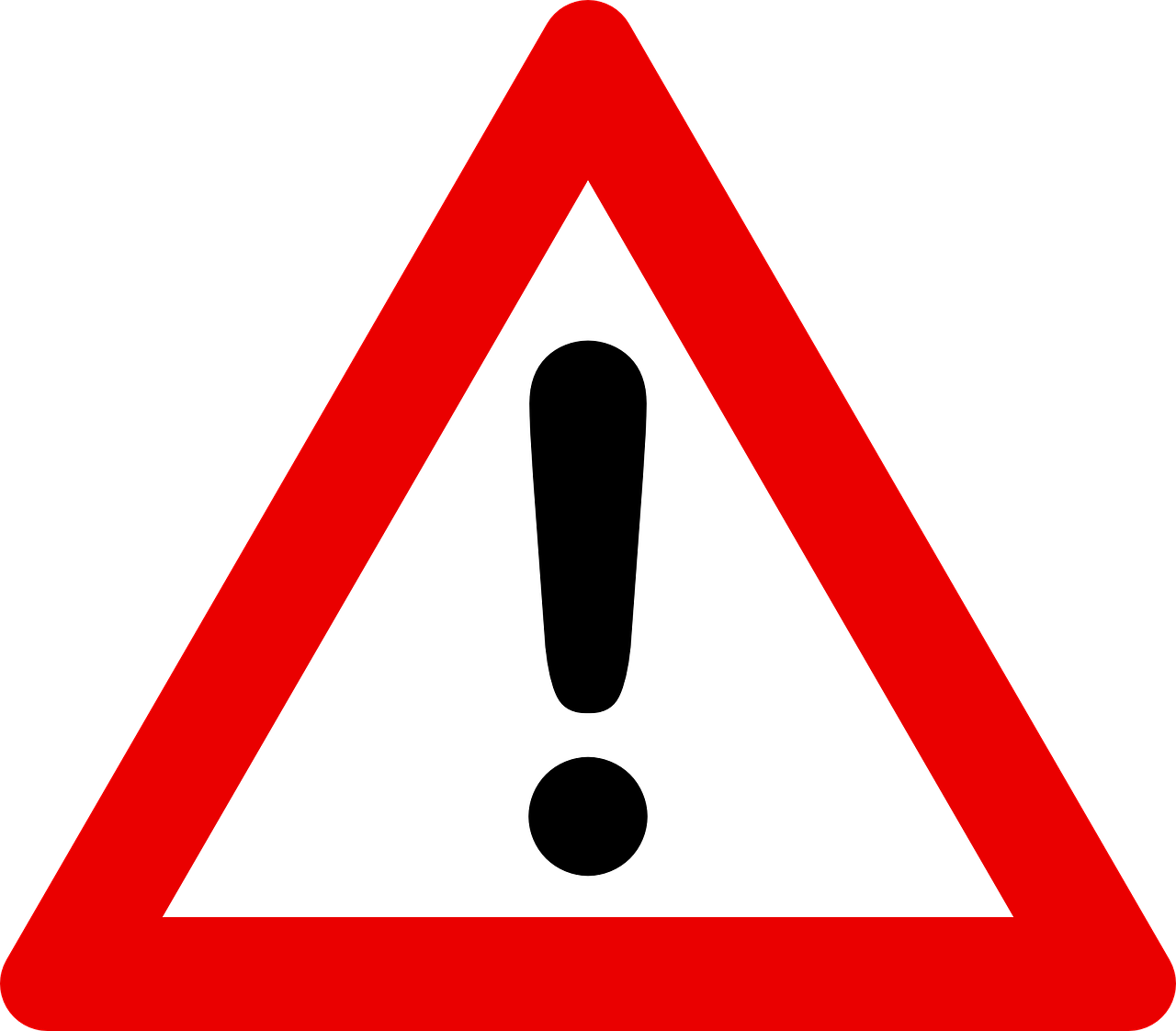 traffic sign attention road sign free photo