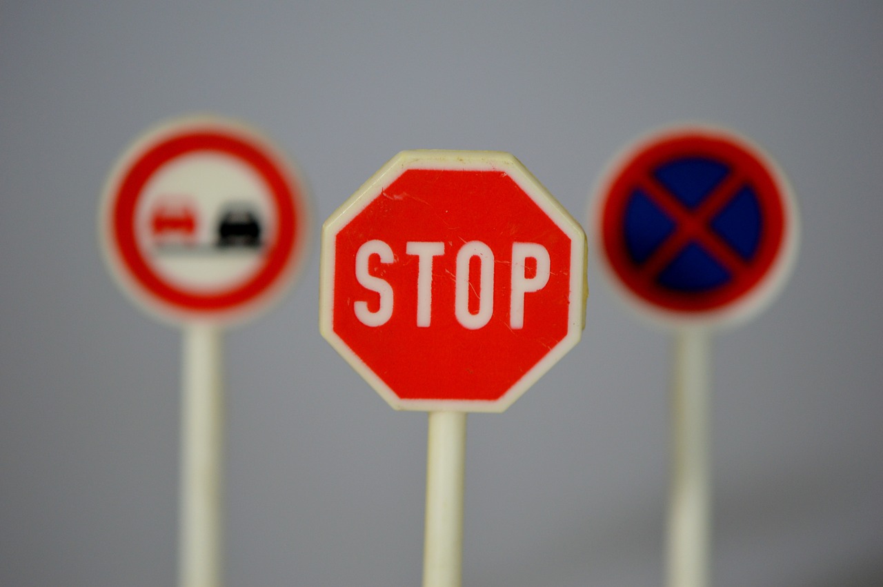 traffic signs stop road sign free photo