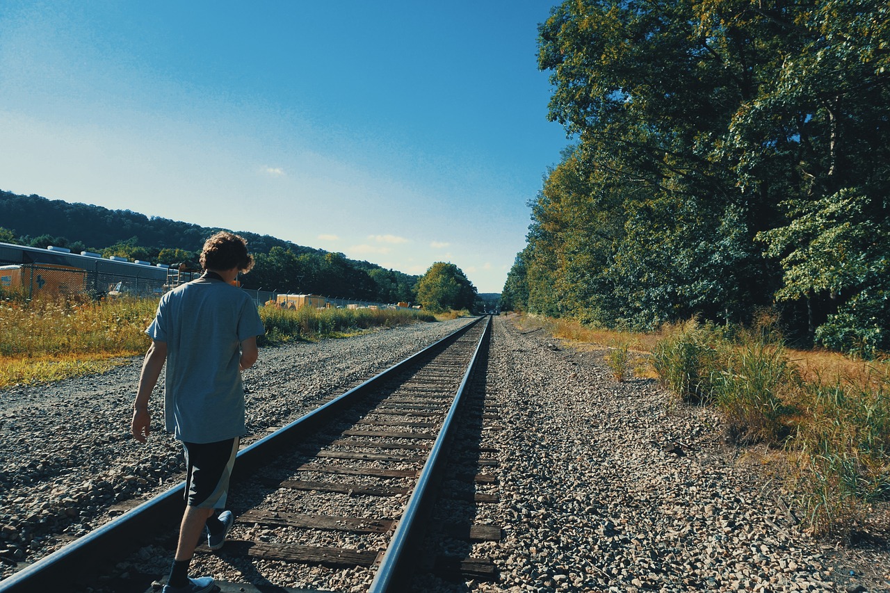 trail rail station free photo