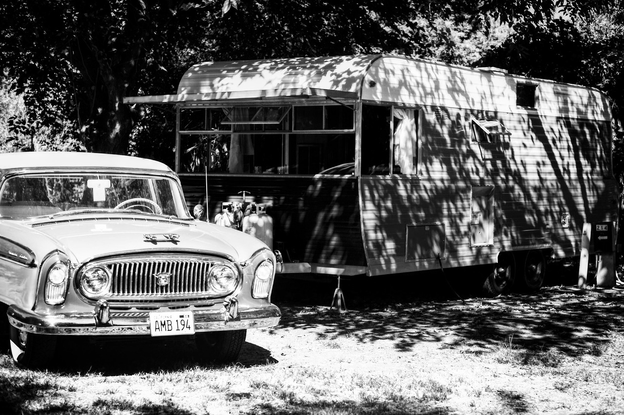 trailer old car vintage free photo