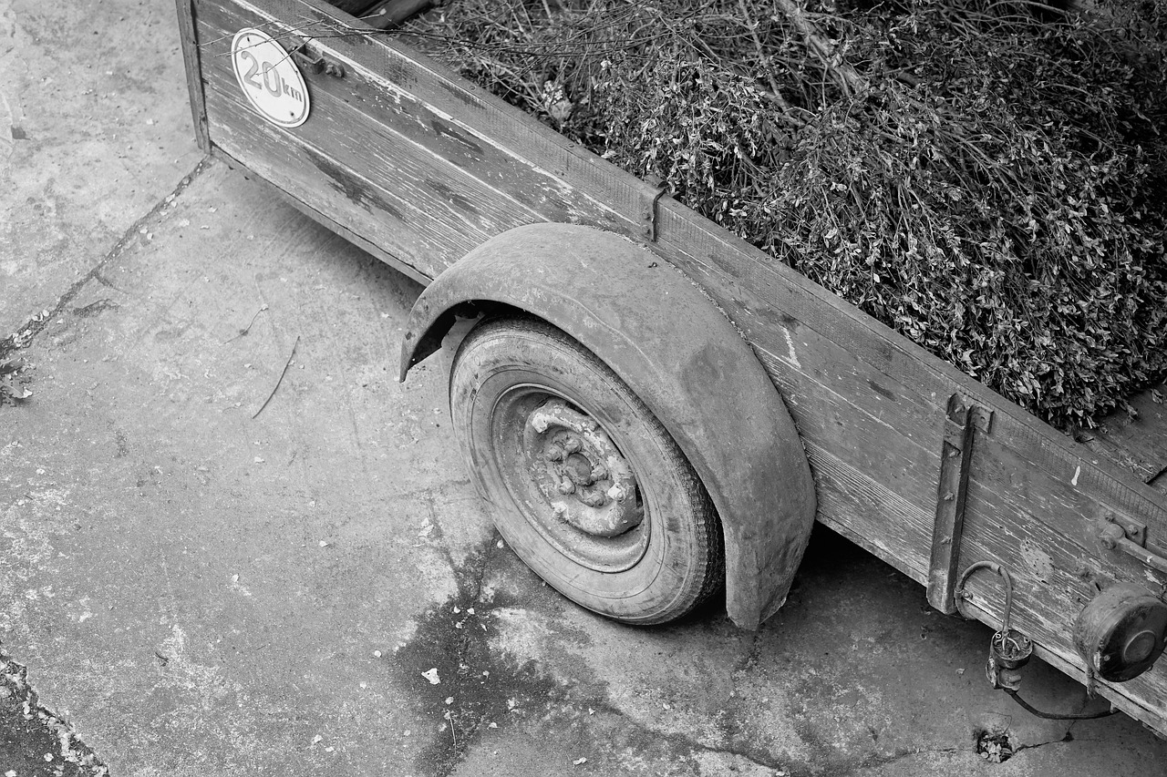 trailers wheel transport free photo