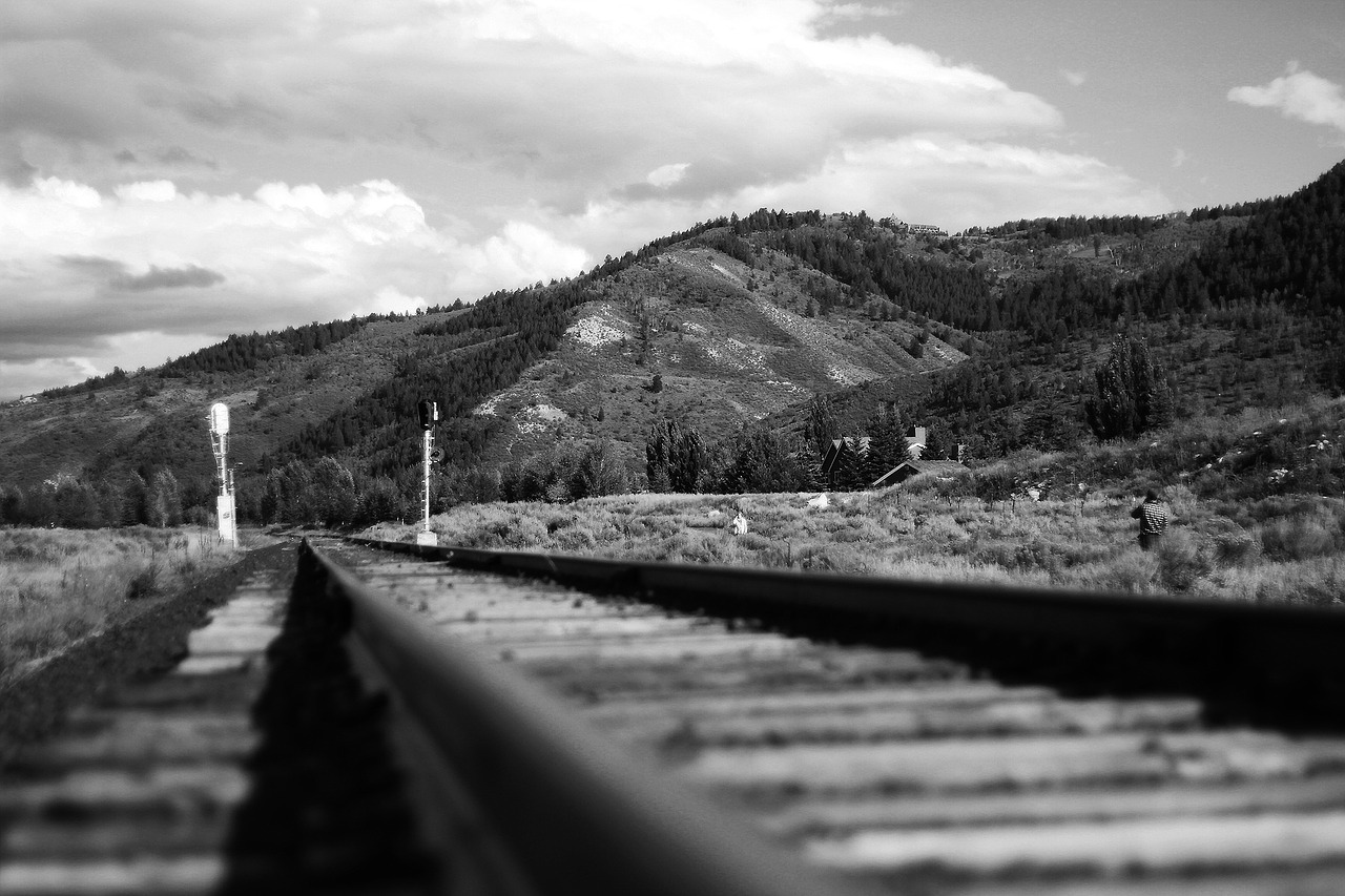 railway rails train free photo