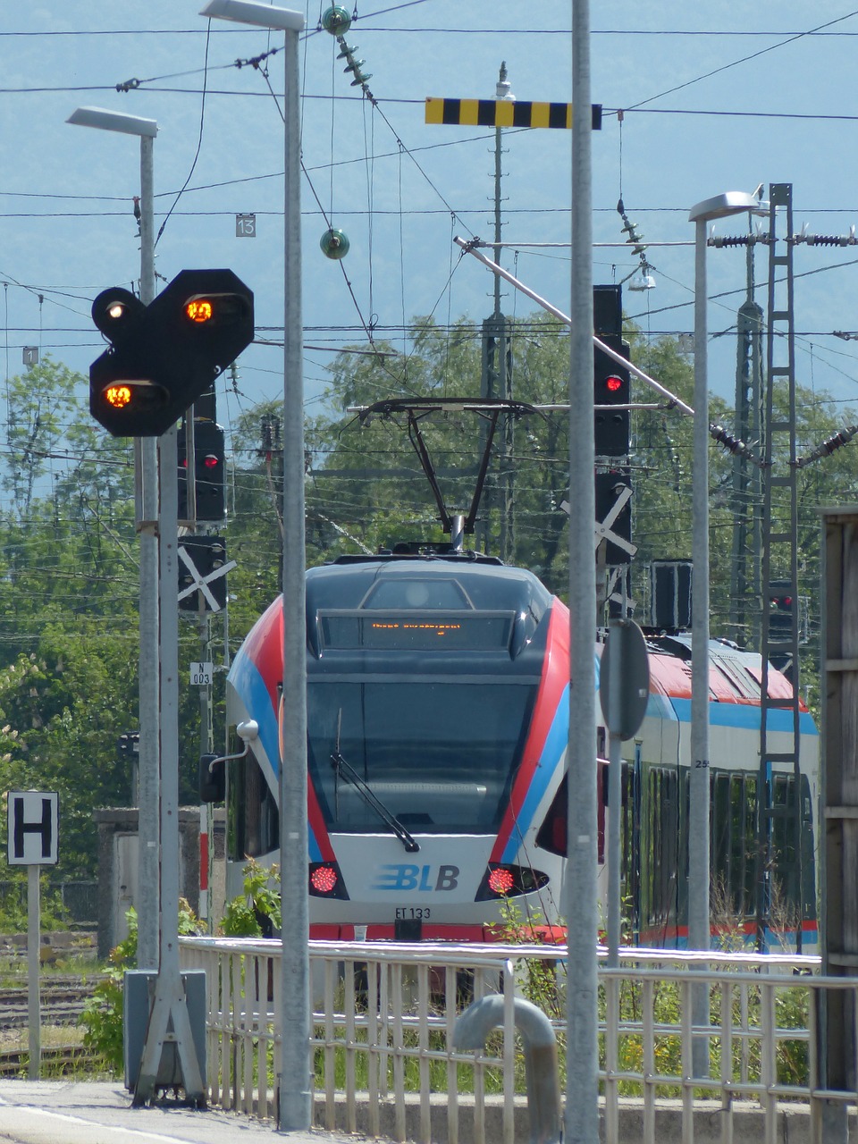 train railway station technology free photo