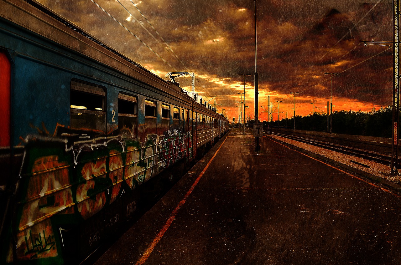 train apocalypse dawn free photo