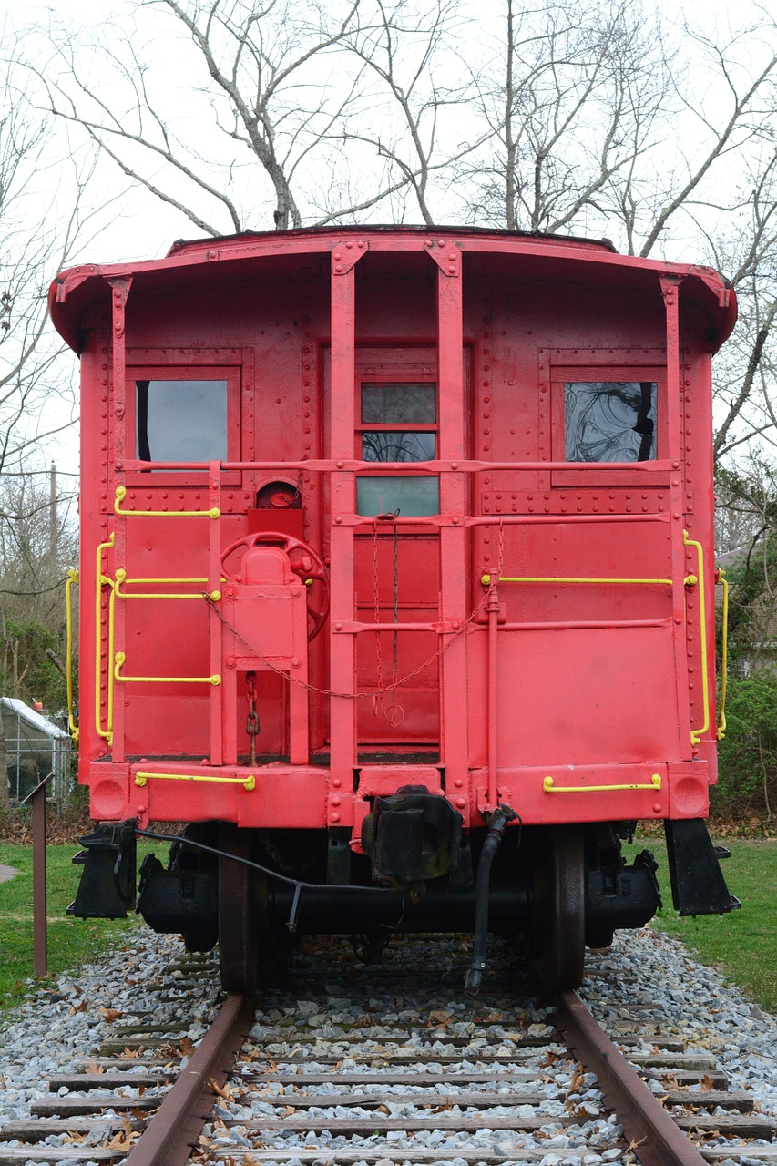 train caboose transportation free photo