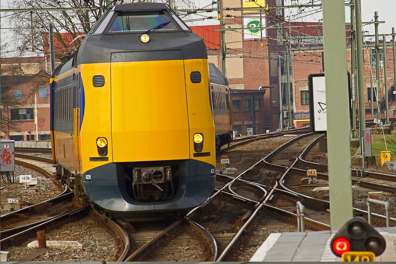 train track dutch railways free photo