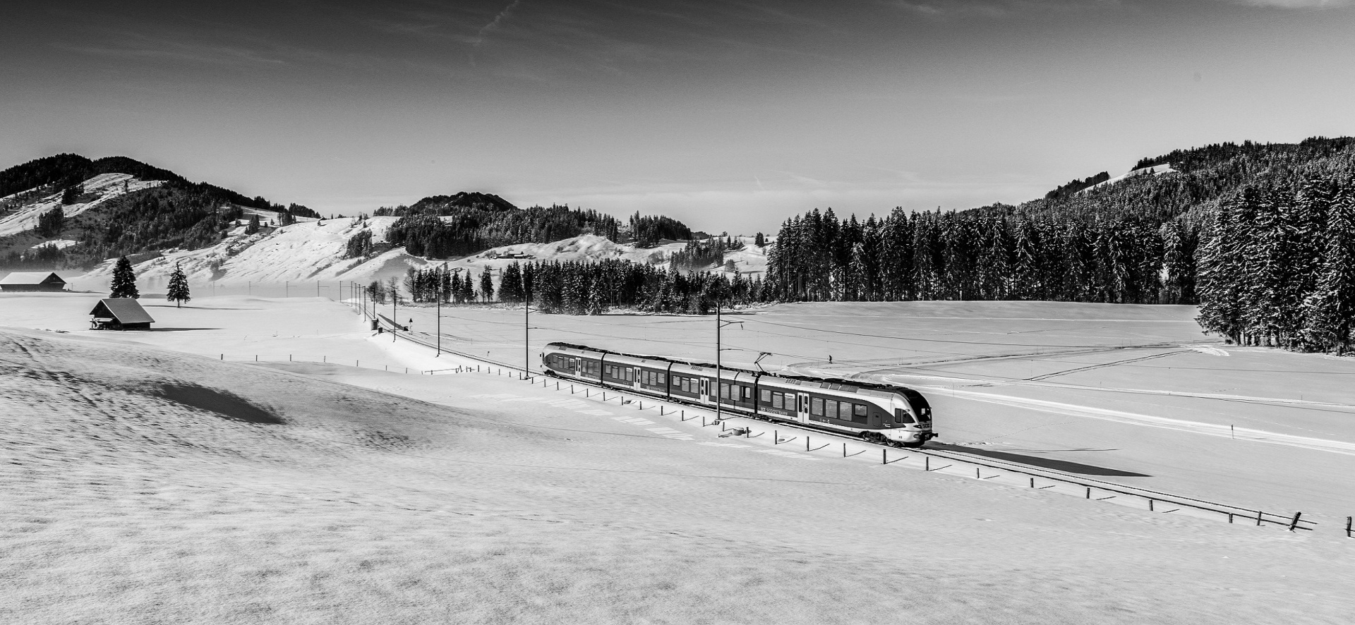 train railroad snow free photo