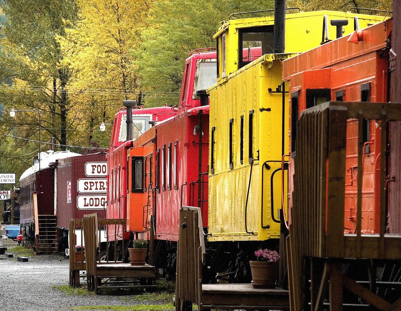 train rural washington free photo