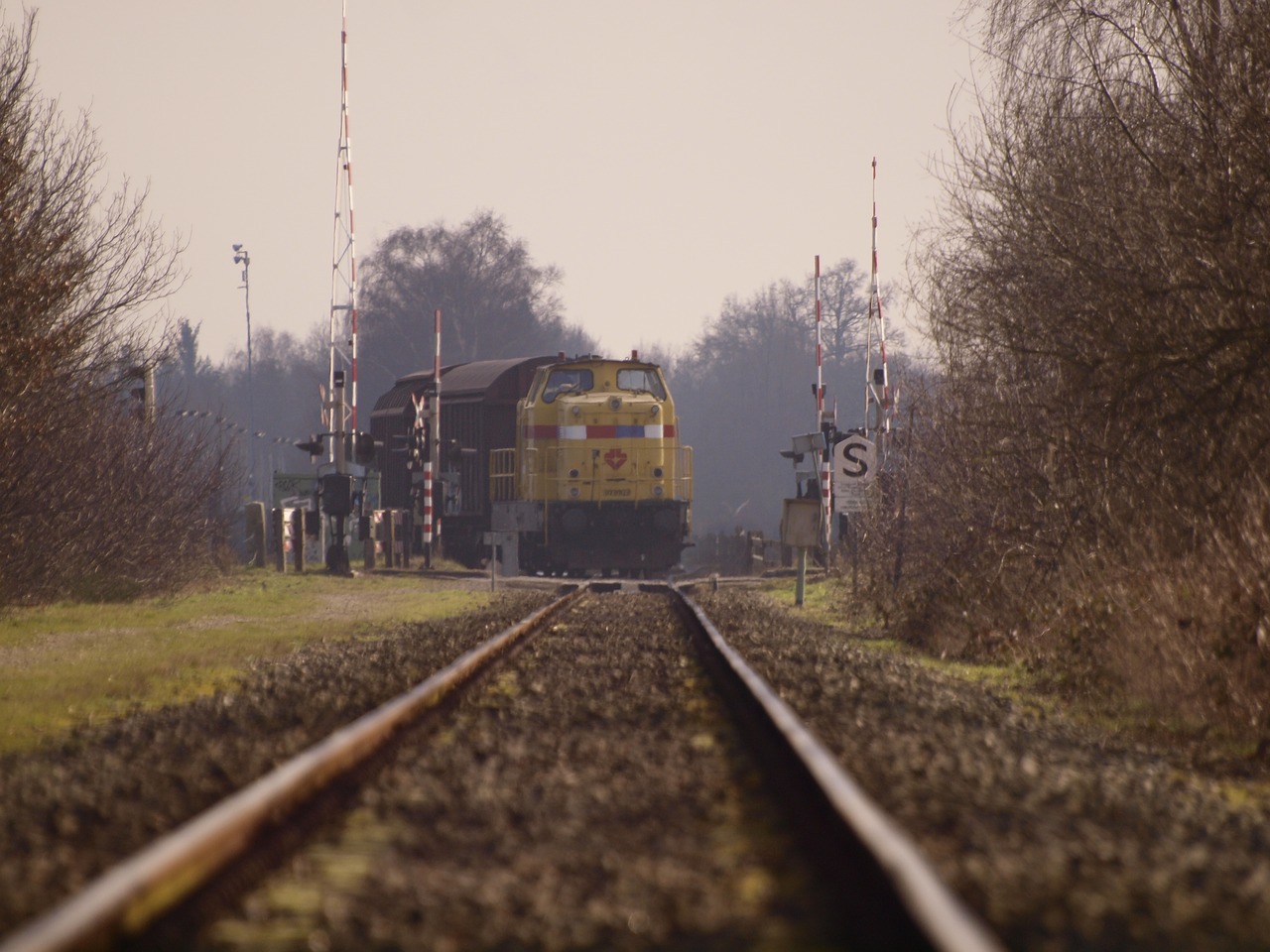 train rails railway free photo