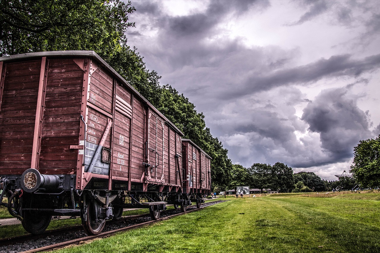 train cloud landscape free photo