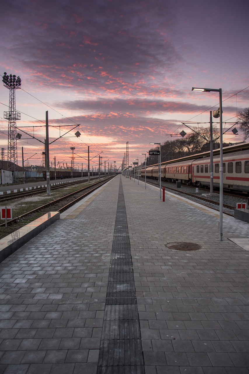 train train station travel free photo