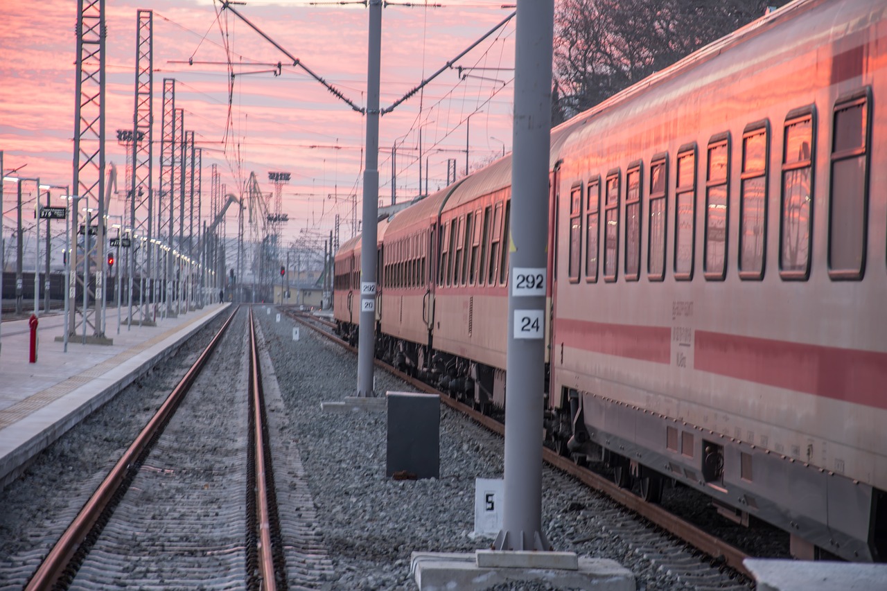 train train station travel free photo