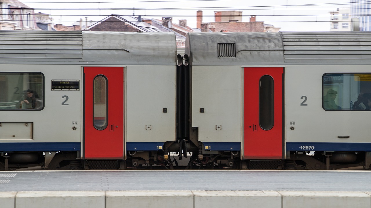 train railway station railroad track free photo