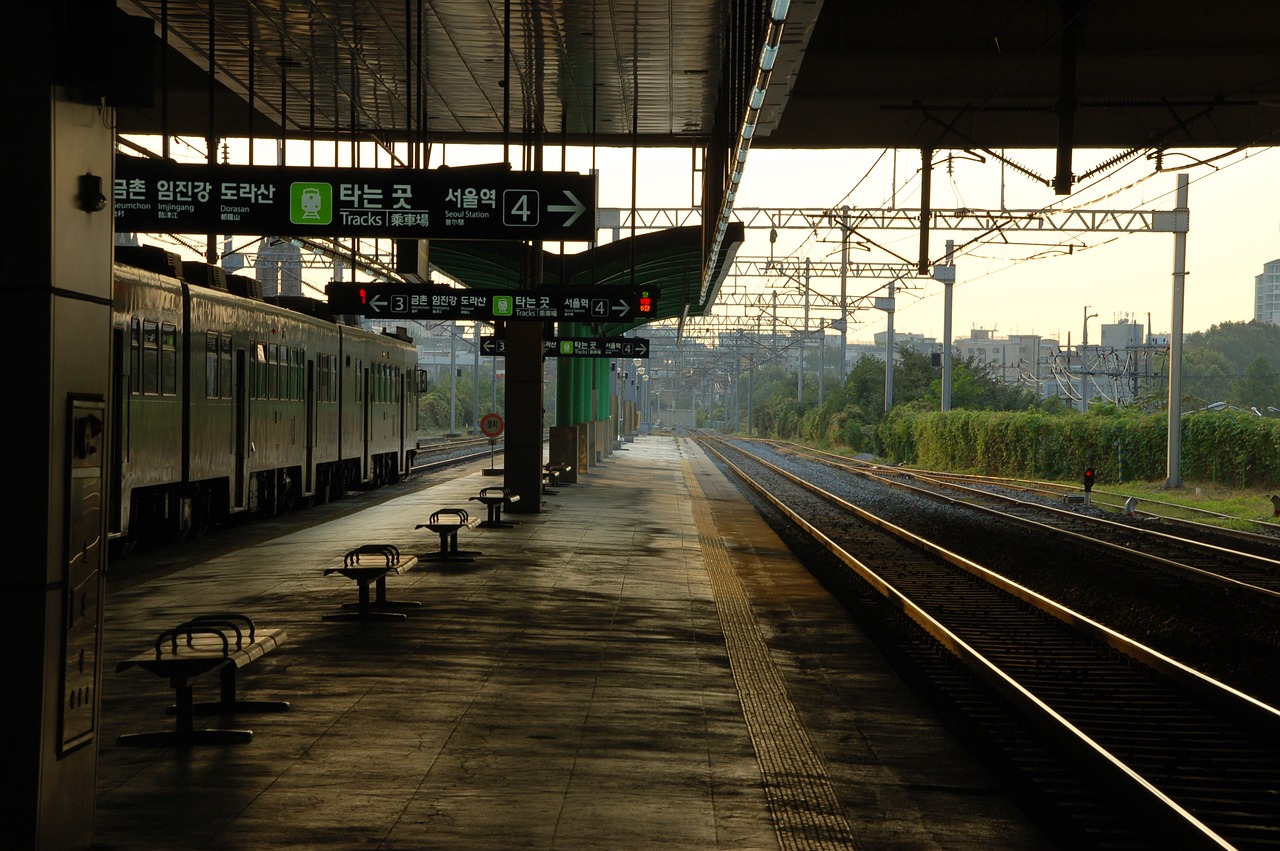 train railway train station free photo