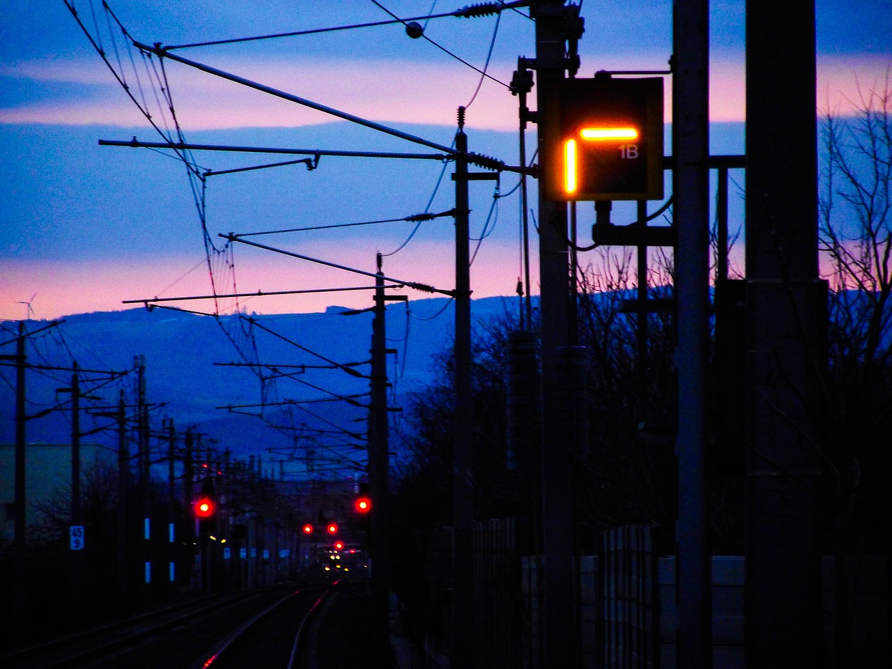 train railway line travel free photo