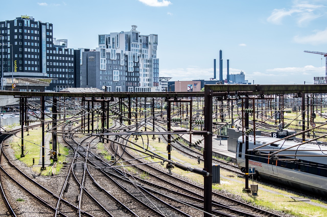 train station tracks free photo