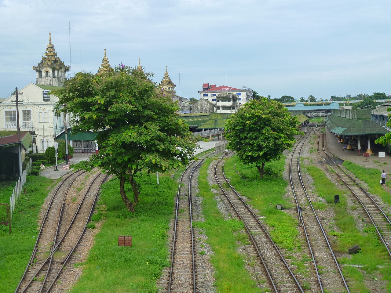 train tracks myanmar free photo