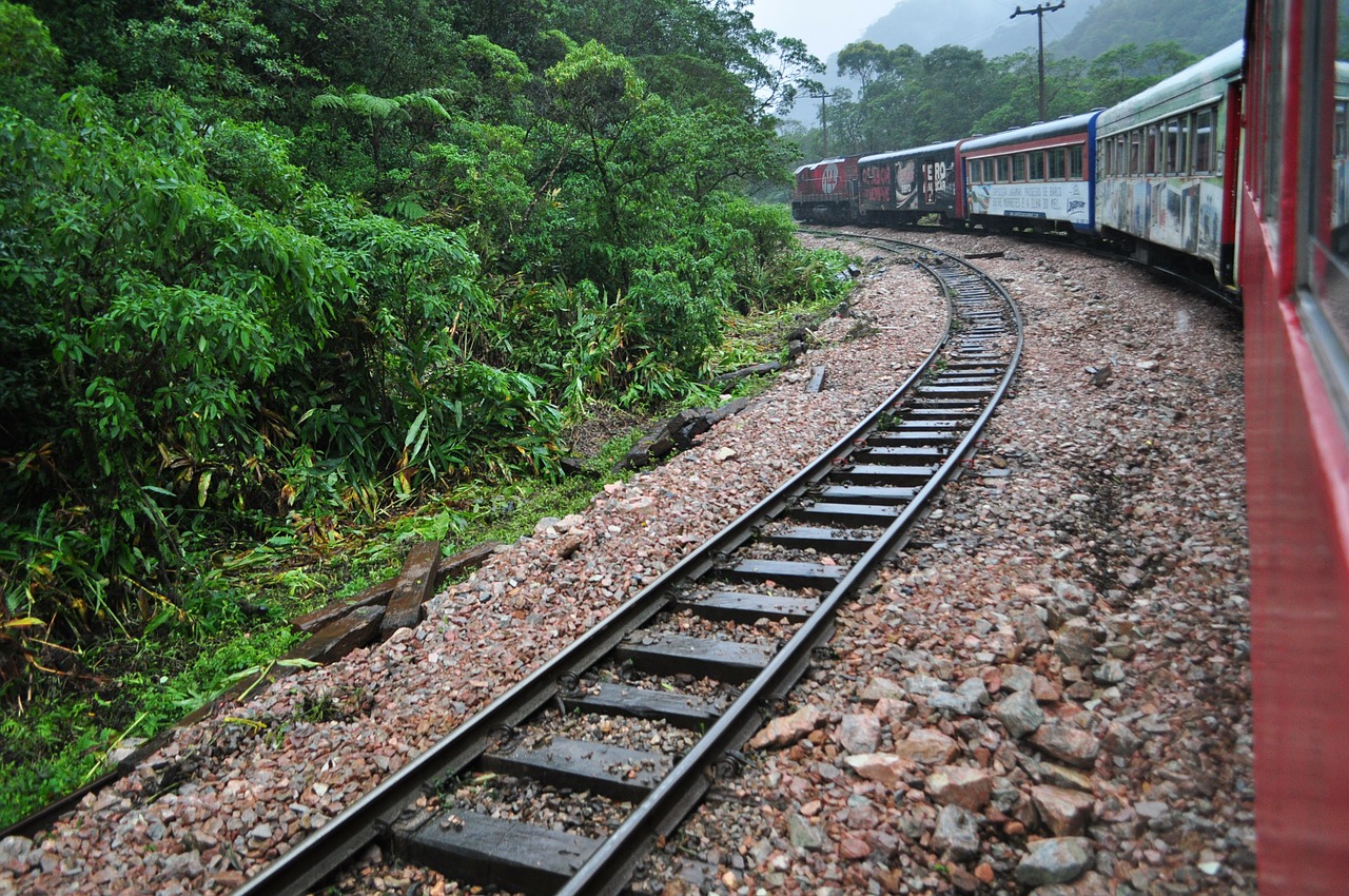 train estrada de ferro rails free photo