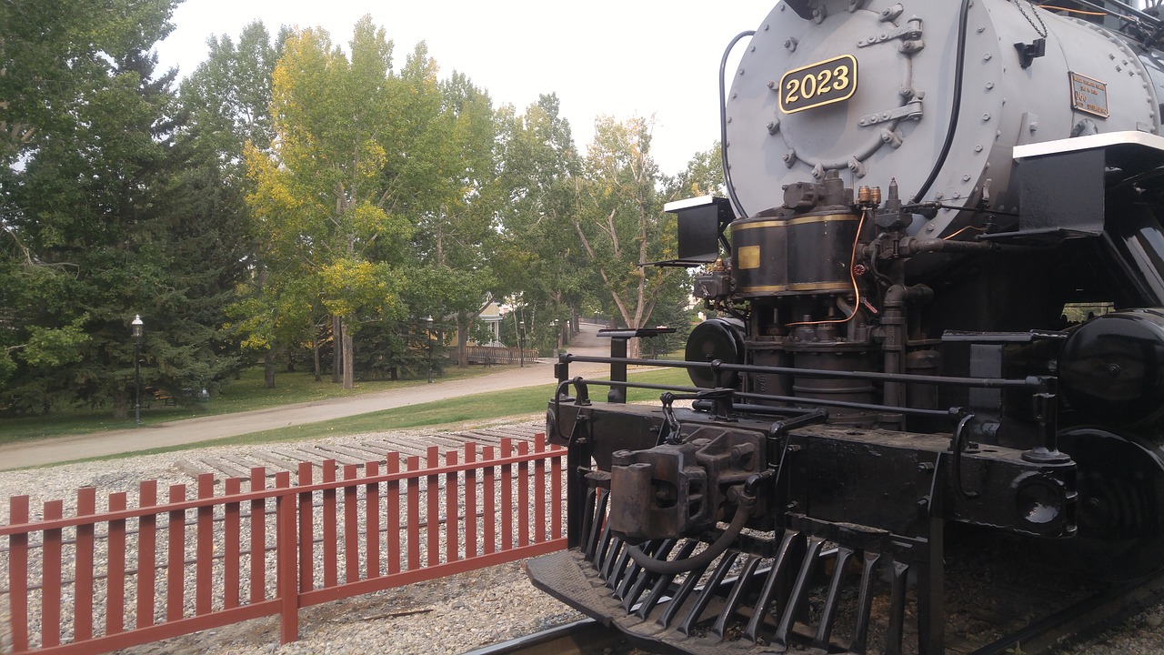 train outdoors heritage park free photo