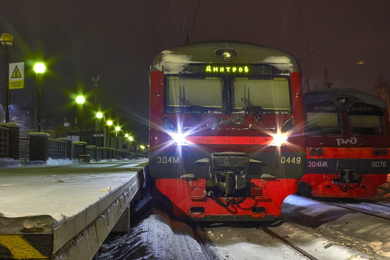 train winter elektrichka free photo