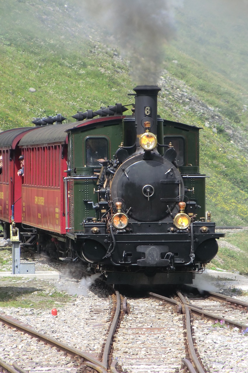 train railway line steam free photo