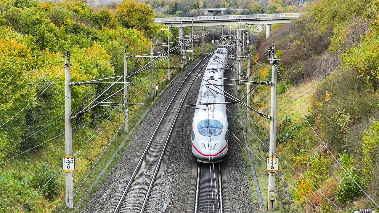 train transport system railway line free photo